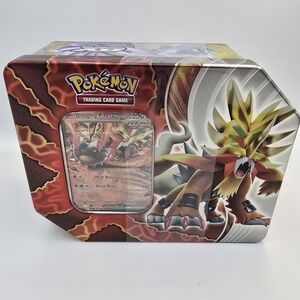 Pokemon Paradox Destinies Tin GOUGING FIRE EX Tin w/ 5 Booster Packs New Sealed